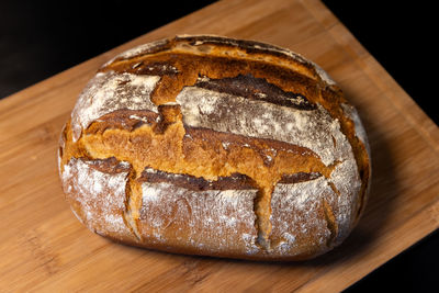 Close-up of bread on table