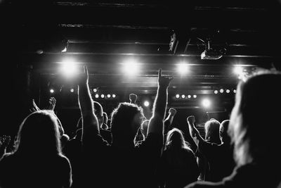 Crowd at music concert