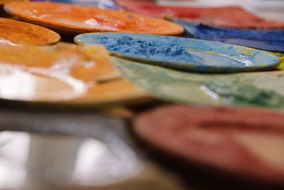 Close-up of food on table