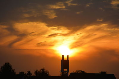 Sun shining through clouds