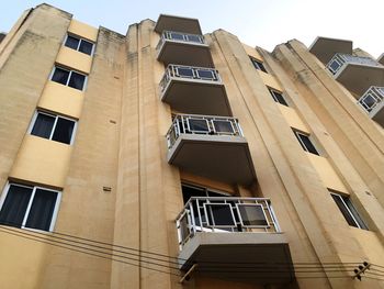 Low angle view of buildings against sky