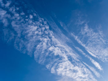 Low angle view of clouds in sky