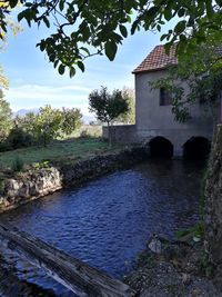 Scenic view of river against sky