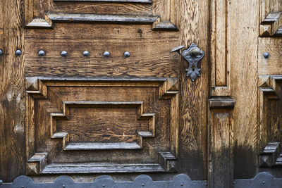 Close-up of closed door