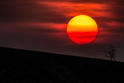 Scenic view of sunset sky