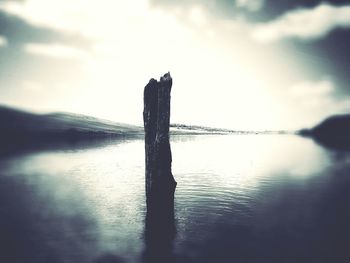 Reflection of built structures in water