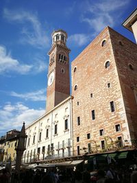 Low angle view of historical building against sky