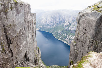 Panoramic view of rocky mountains