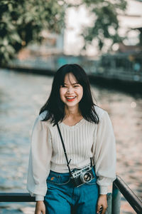 Portrait of a smiling young woman