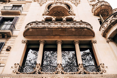 Low angle view of historical building