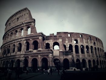 Low angle view of coliseum