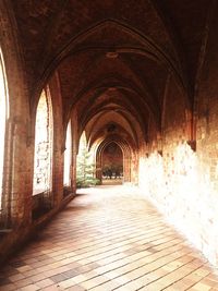 Interior of empty corridor