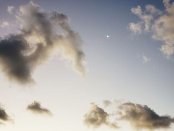 Low angle view of clouds in sky