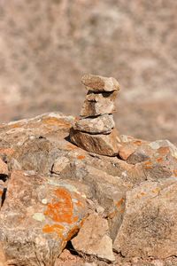 Rocks on rock formation