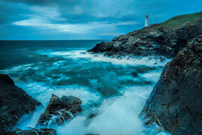 Scenic view of sea against sky