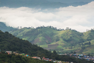 Scenic view of landscape against sky