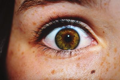 Close-up portrait of man eye