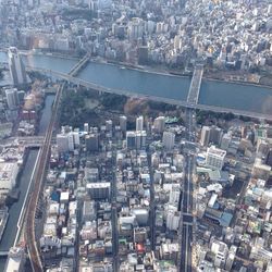 Aerial view of city