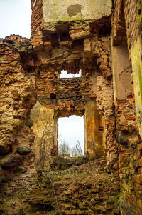 Low angle view of historical building