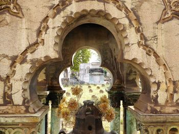 Archway of historic building