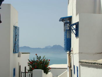 Blue and white town in tunisis