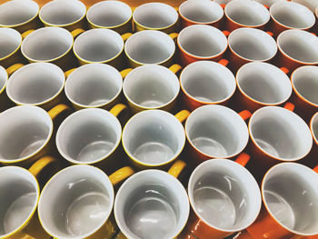 Full frame shot of stack