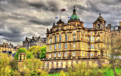 View of historic building against cloudy sky