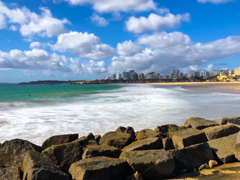 Scenic view of sea against sky
