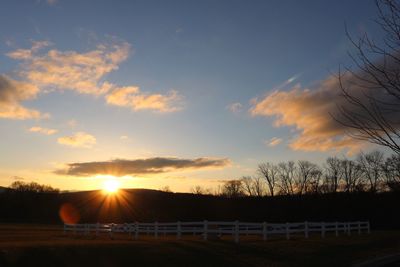 Scenic view of sunset