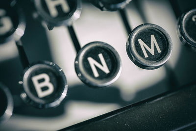 Close-up of computer keyboard