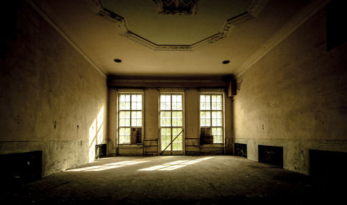 Interior of abandoned house