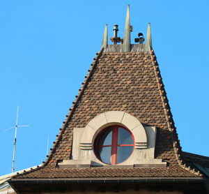 Low angle view of building against sky