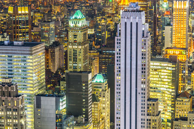 Illuminated cityscape