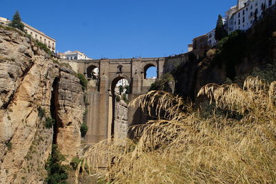 Low angle view of arch bridge