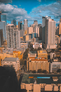 Aerial view of a city