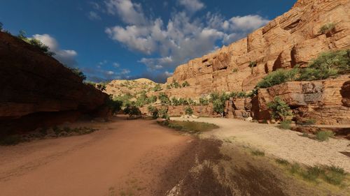 Panoramic view of landscape against sky