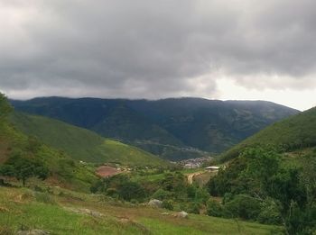 Scenic view of landscape against sky