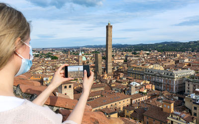 Aerial view of cityscape