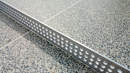 Close-up view of paving stone
