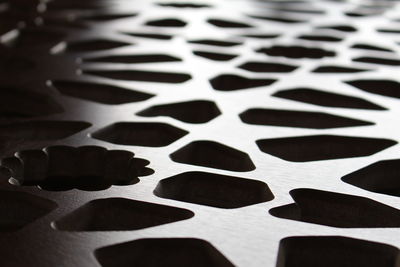 Full frame shot of shadow on floor