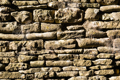 Full frame shot of stone wall