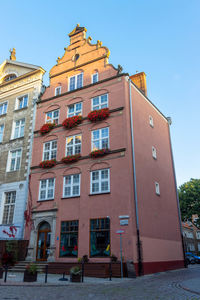 Low angle view of building against sky