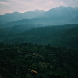 Scenic view of mountains