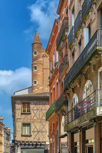 Street in toulouse historical center, france