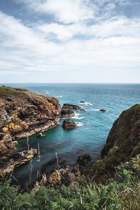 Scenic view of sea against sky