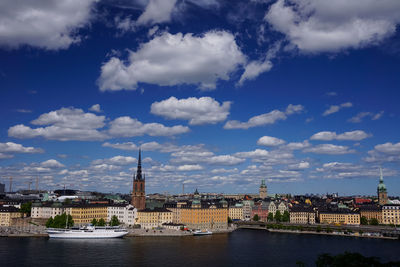 View on stockholm from södermalm, sweden.