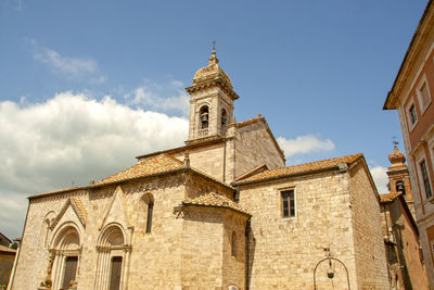 Low angle view of building against sky