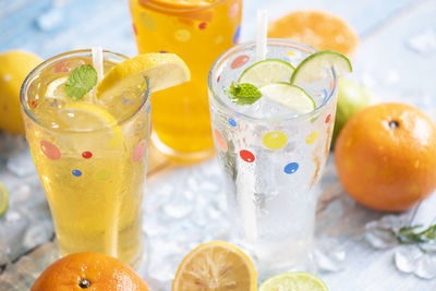 Close-up of drink on table