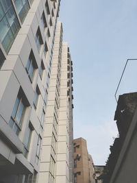 Low angle view of buildings against sky