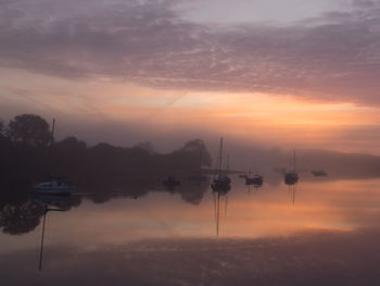 Scenic view of sunset